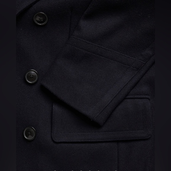 BANANA REPUBLIC ITALIAN MELTON PEACOAT - Picture 6 of 9